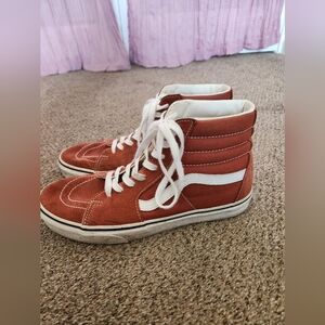 Burnt Orange High Top Vans